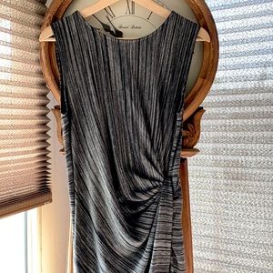 Gray/Black Asymmetrical Dress